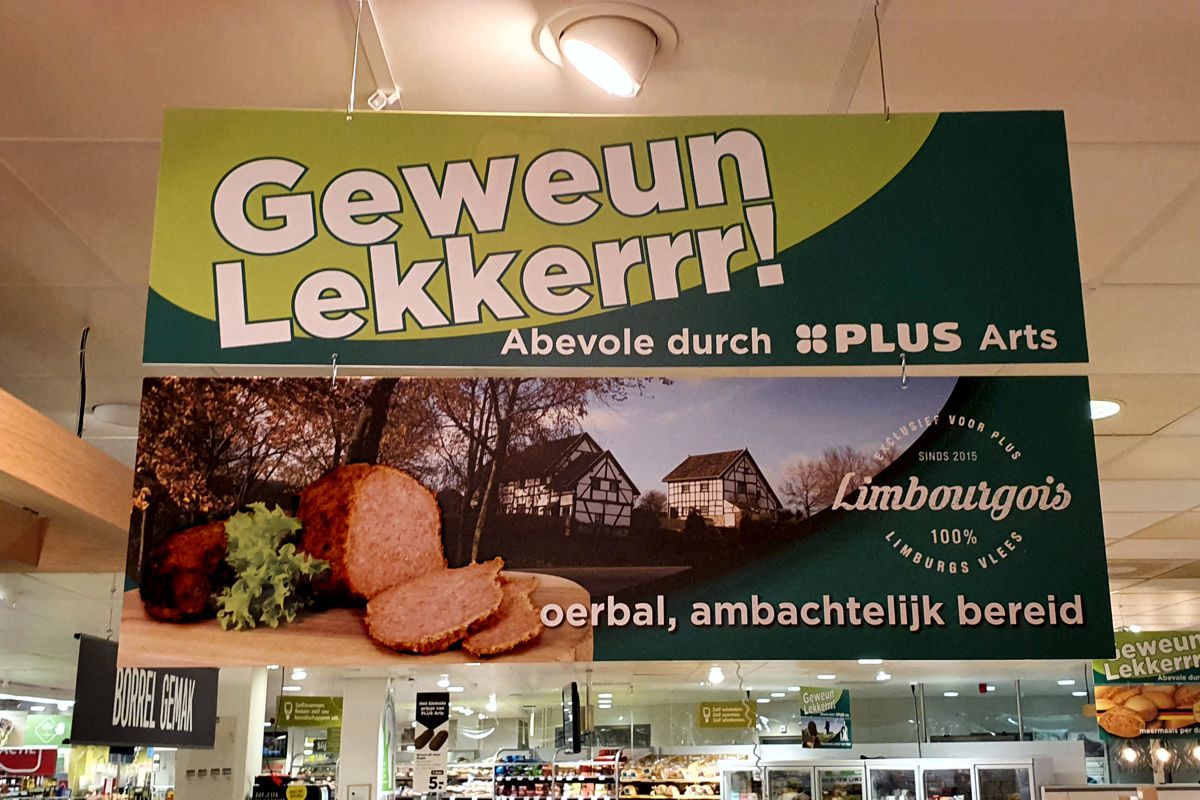 Oerbal, gehaktbal in het Limbourgois assortiment van Keulen Nuth is een product in de Geweun Lekkerrr! promotie campagne